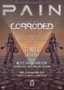 Pain + Corroded + Sawthis - Belgique