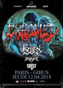 Exhumed + Rotten Sound + Implore + Grist