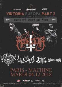Marduk + Archgoat + Valkyrja + Attic + Stortregn